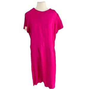 NWT 60  VTG‎ Dress Classic Lady By Constantine Pink Aline Boho Flaws Sz 22